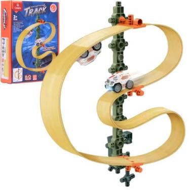 Imagem de Brinquedo Pista de Carrinhos Magnética C/ Luz - Castela