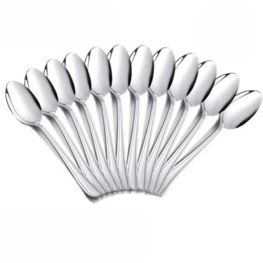 Imagem de Jogo de Talheres Inox 12 Colheres de Mesa – Kit 6 12 18 e 24 Peças para Cozinha e Refeições (Kit C/24 colheres)