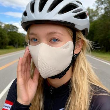 Imagem de Máscara de ciclismo de lã espessa de inverno para mulheres, proteção à prova de vento, balaclava resistente ao frio para esportes ao ar livre (off-white)