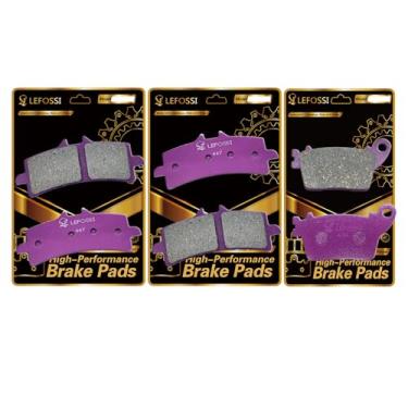 Imagem de LE LEFOSSI Pastilhas de freio dianteiras traseiras de fibra de carbono compatíveis com Suzuki GSX-R 600 600 750, GSXR 600 GSXR 750 L 11-18, GSXR 1000 L 2012 2013 2014 2015 2016 2017 2018 2019 2019
