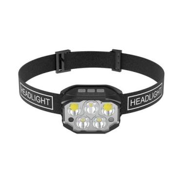 Imagem de Lanterna De Cabeça LED Recarregável De 1200 Lúmens Com Sensor De Movim