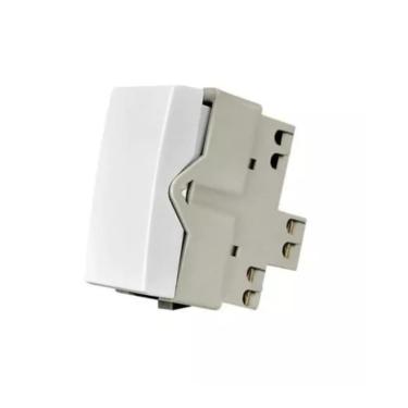 Imagem de Interruptor simples Clean Branco Fosco Margirius