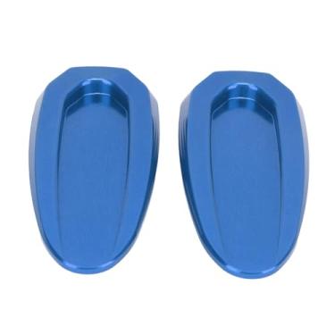 Imagem de Cryfokt Tampa da Base do Espelho Retrovisor para Motocicleta, Liga de Alumínio Durável, Resistente à água para S1000RR 2019 a 2023, Fácil Instalação para Entusiastas de Motocicletas (Azul)