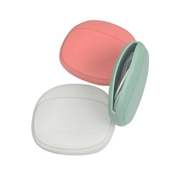 Imagem de Organizador de fone de ouvido de silicone - estojo de armazenamento de cabo de dados - mini caixa de chave - organizador portátil de fone de ouvido com fio, vermelho + verde + cinza
