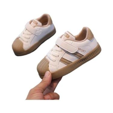 Imagem de Tênis Casuais Brancos Antiderrapantes Para Crianças, Sapatos Esportivo