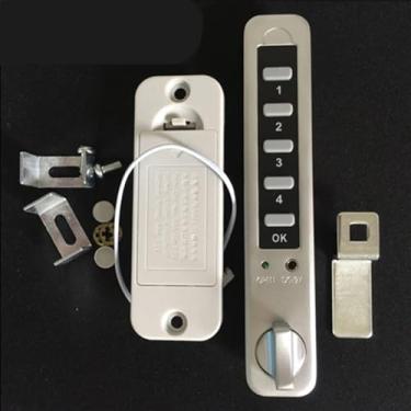 Imagem de Fechadura de gaveta de combinação eletrônica para armário de armário de academia sem chave segurança doméstica de hotel MS512 1 peça (C)