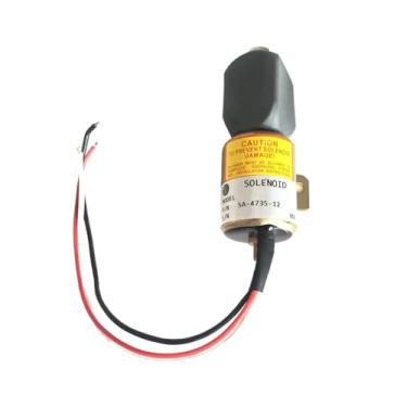 Imagem de Válvula solenoide de parada SA-4735-12 para motor diesel de escavadeira 12V 1756ES-12E3