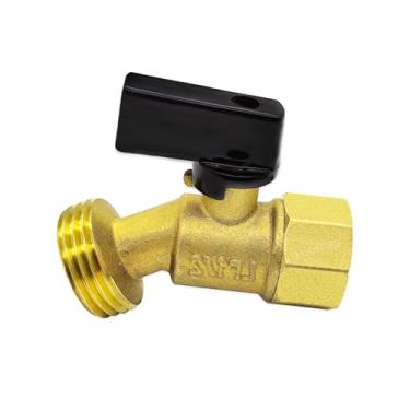Imagem de Hooshing Válvula de mangueira Gaden de latão 1/5.1 cm NPT entrada fêmea x 3/10.2 cm GHT macho saída adaptador torneira externa