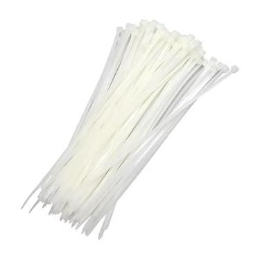 Imagem de Abraçadeira de Nylon Enforca Gato Branca 4.8x200mm 100 Peças