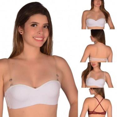 Imagem de Sutiã Bustiê Microfibra Com Alça De Silicone Removível Top Liso - Mi A