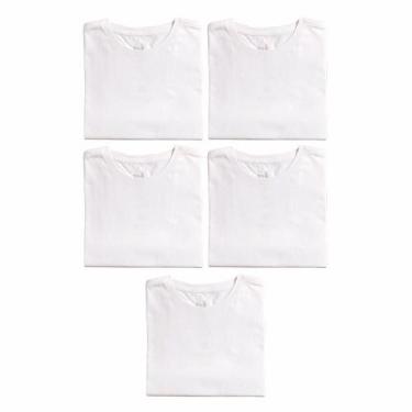 Imagem de Kit 5 Camisetas Básicas Reserva, Branco, GG