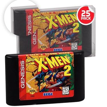 Imagem de EVORETRO Video Game Case Protector compatible for Sega Genesis Cartridge - Bulk retail bags game cases. Retro gaming console partner for retro game system collection (pack of 25)