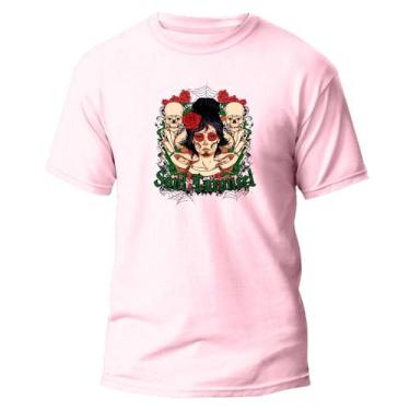 Imagem de Camiseta Lisa Algodão Premium Estampa Digital Winter Catrina - Pavesi,