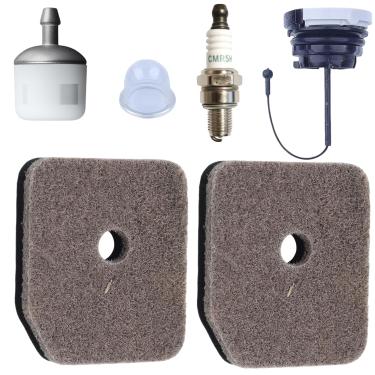 Imagem de AZXX Kit de ajuste de filtro de ar para Stihl HS81 HS86, pacote com 2 filtros de ar para Stihl HS81 HS81R HS82 HS86 HS87 HS81RC HS86R HS81T HS81TC HS86T kit de manutenção aparador de cerca viva filtro
