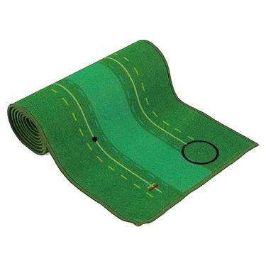 Imagem de Tapete de golfe 300x50x1cm Tapete de golfe para prática de golfe Grama artificial para treinamento, material de poliéster de nylon premium para homens, mulheres, uso interno e