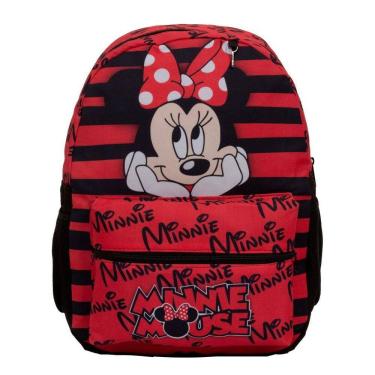 Imagem de Mochila Infantil Feminina Minnie Mouse Juvenil Grande Costas