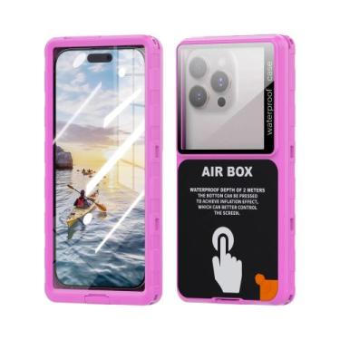 Imagem de Capa De Telefone À Prova d'Água Transparente De 6.9' Com Proteção Cont