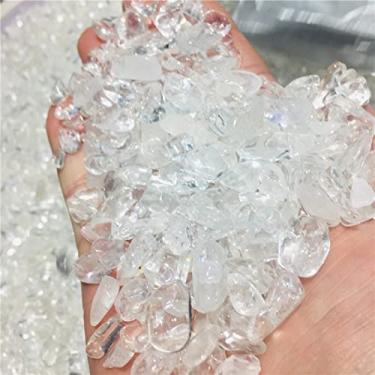 Imagem de Pedra de cristal de quartzo natural, cascalho de rocha, minerais, pedras naturais para aquário de peixes, decoração de jardim - (Tamanho: 100g)