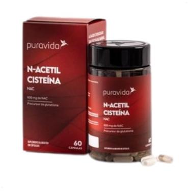 Imagem de Puravida Antioxidante NAC 600mg N-Acetil Cisteina 60 cápsulas