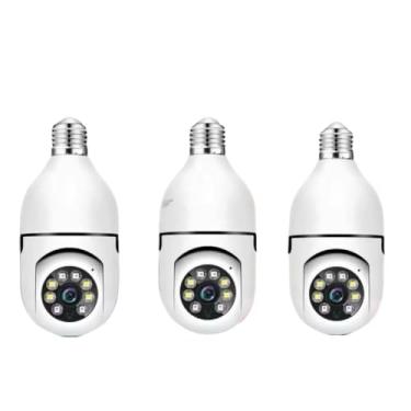Imagem de Câmera De Segurança A Prova Dágua Sem Fio Gira Com A Full Visão Notturna(Kit 3 câmera360)