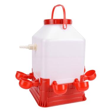 Imagem de Aqur2020 Waterer Automático das Aves, 10l 4 Bacias Alimentador Plástico da água da Galinha Combo Grande Capacidade para o Uso Múltiplo Exploração Agrícola das Aves