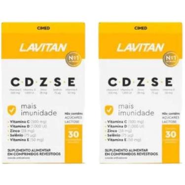 Imagem de Kit 2 Lavitan C.d.z.s.e Mais Imunidade C/30 Comp Cimed cada