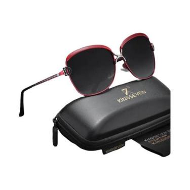 Imagem de Óculos De Sol Polarizados UV400 Femininos KINGSEVEN Com Armação Grande