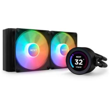 Imagem de Water Cooler NZXT Kraken Elite 240 RGB, 240mm, AMD/Intel, Preto - RL-KR24E-B1-Unissex