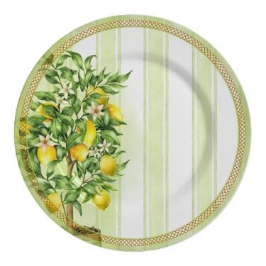 Imagem de Jogo De Pratos Raso Doce Limone 6 Peças Alleanza 1Linha - Alleanza Cer
