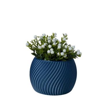 Imagem de Cachepot Boleado P - Adornos - Galanta, Azul Cobalto