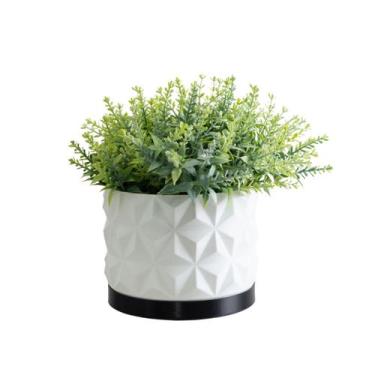 Imagem de Cachepot Rochedo M - Realce, Branco, Preto