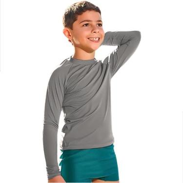 Imagem de Blusa Térmica Infantil Juvenil Unissex Camisa Proteção Solar Uv50+ Man