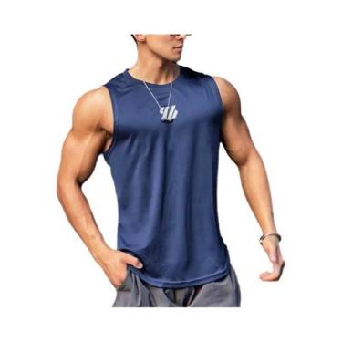 Imagem de Camiseta Regata Masculina De Malha Sem Mangas Para Academia, Verão, Al