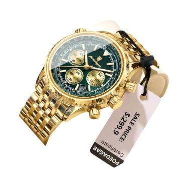 Imagem de Relógio De Pulso Masculino À Prova d'Água Com Data Luminosa E Cronógra