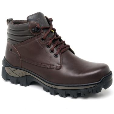 Imagem de Bota de Couro Masculina Opice Antiderrapante Confortável e Ideal para Trabalho-Masculino