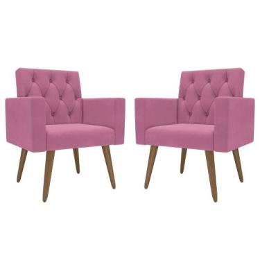 Imagem de Kit 2 Poltronas para Sala Escritório Recepção Sala de Espera Thais Sue