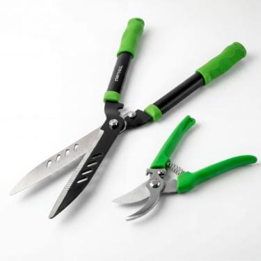 Imagem de Kit Tesouras De Poda Cerca Viva Para Jardinagem Profissional - STARTOO