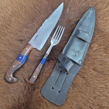 Imagem de Conjunto Garfo e Faca 8", em Aço Carbono 5160 - D'AVILA