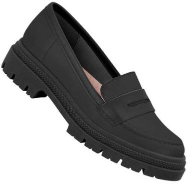 Imagem de Sapato Mocassim Loafer Moleca 5775.105 Feminino, Preto, 39