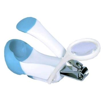 Imagem de Cortador de Unha Com Lupa Azul Clingo