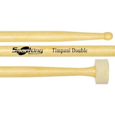 Imagem de Baqueta Tipo Mallets Híbrida Spanking Linha Natural Timpani Double (41
