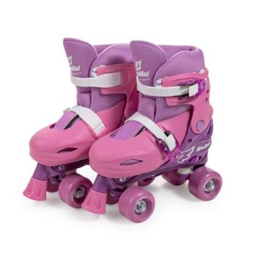 Imagem de Patins Roller Skate Ajustável 4 Rodas Roxo 30-33 Fenix PK-04