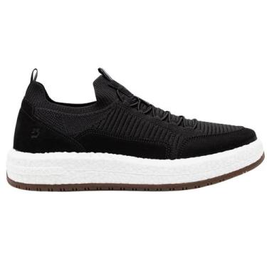 Imagem de Tênis Casual Democrata Denim DRAKE PULSE 600102 Lançamento, Preto, 41