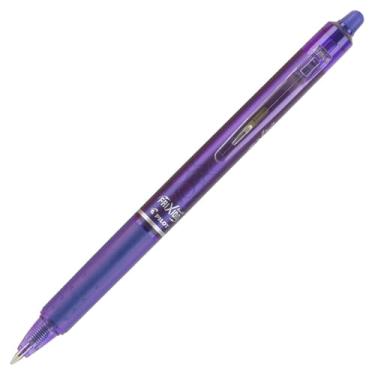 Imagem de Pilot, FriXion Clicker Canetas de gel apagáveis, ponta fina de 0,7 mm, pacote com 12, roxas