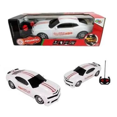 Imagem de Brinquedo Infantil Carrinho Possante Controle Remoto Branco - Wellkids