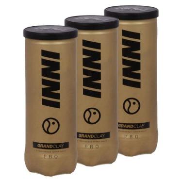 Imagem de Bola de Tênis Inni Grand Clay Pack Com 03 Tubos