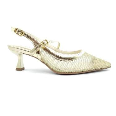 Imagem de Sapato Bebecê Feminino T3814-386, 35, Dourado