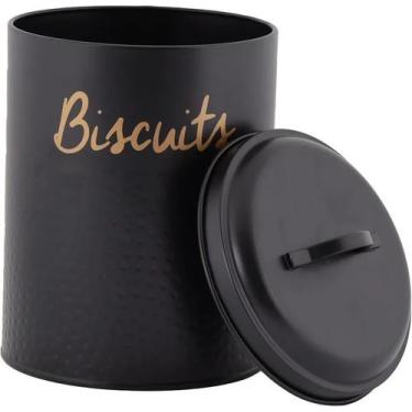 Imagem de Porta Mantimentos 13,5x17,5cm Lata Biscuits - Mundiart