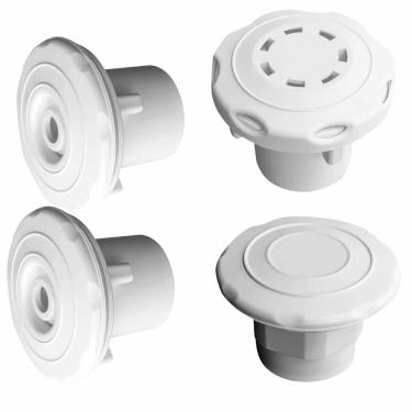 Imagem de Kit de Dispositivos para Piscina de Vinil ABS 50MM com 4 Peças Branco Brustec Lazer