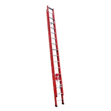 Imagem de Escada Extensível EFR9931 7,20m 26 Degraus Fibra de Vidro Isolante Fixa 150kg Botafogo Lar & Lazer